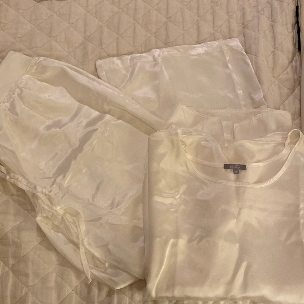 White pj Harlow pajamas